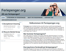 Tablet Screenshot of feriepenger.org